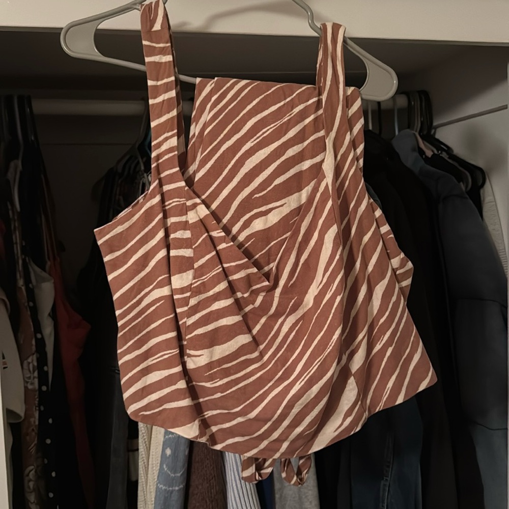 Co-ord skirt and top animal print
